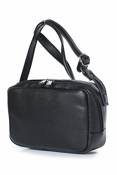 Классическая черная сумка из экокожи с регулируемым ремнем Galanteya 26822.23с23к45 черный - фото 1