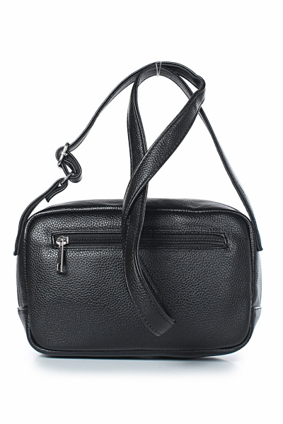 Классическая черная сумка из экокожи с регулируемым ремнем Galanteya 26822.23с23к45 черный - фото 3