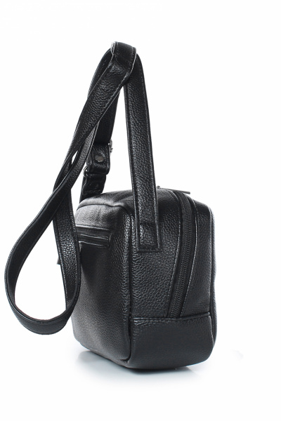 Классическая черная сумка из экокожи с регулируемым ремнем Galanteya 26822.23с23к45 черный - фото 4