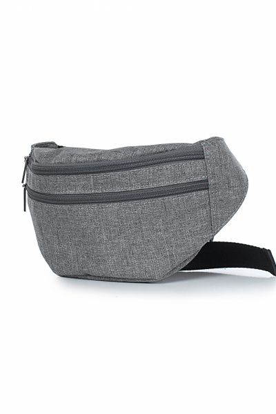 Мягкая сумка из текстиля с регулируемым ремнем и карманом Galanteya 31114.24с669к45 серый - фото 1