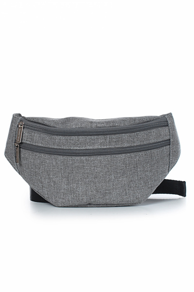 Мягкая сумка из текстиля с регулируемым ремнем и карманом Galanteya 31114.24с669к45 серый - фото 2