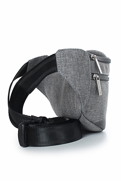 Мягкая сумка из текстиля с регулируемым ремнем и карманом Galanteya 31114.24с669к45 серый - фото 4
