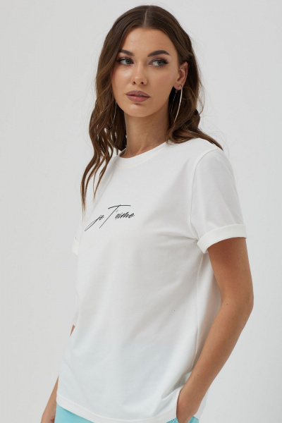 Летний комплект из джинсы и хлопка: сарафан и футболка Lyushe 3830 - фото 7