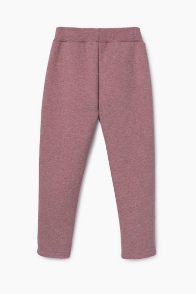 Демисезонные зауженные трикотажные брюки для девочки Bell Bimbo 202006 т.розовый - фото 3