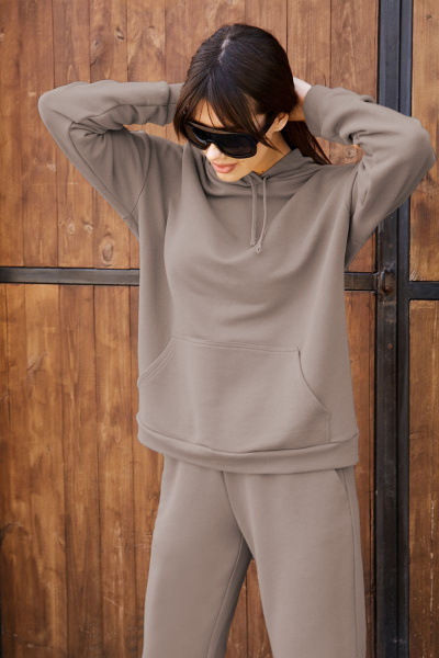 Брюки, худи AURA otd 8001 светло-серый - фото 2