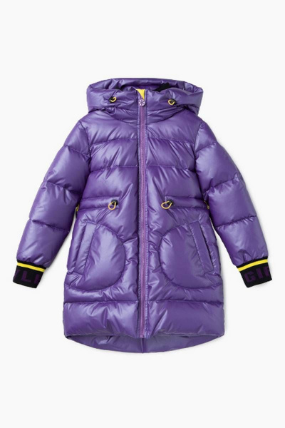 Пальто-куртка с капюшоном и утеплителем для зимы Bell Bimbo 203304 фиолетовый - фото 1