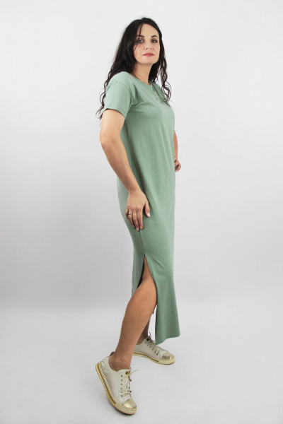 Платье прямого силуэта из трикотажа с коротким рукавом Полесье С4584-19 9С0042-Д43 164 прибой - фото 2