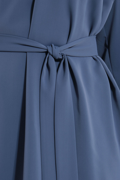 Костюм из шифона с широкими брюками палаццо и блузой Панда 68020w темно-голубой - фото 3