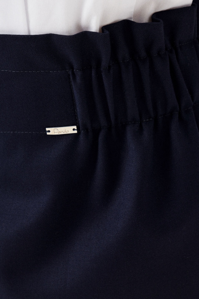 Юбка из вискозы с карманами и широкой резинкой Panda Kids 264550-158 Синий - фото 4