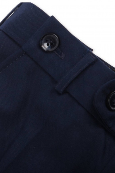 Брюки школьные демисезон, синий, классический крой, комфортные Pan-Mod бд-938418 синий - фото 3