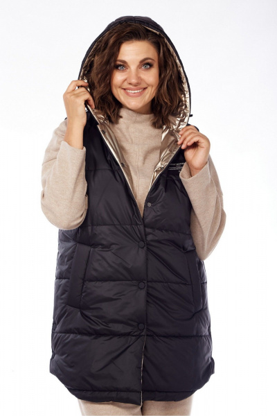 Демисезонный стеганый жилет с капюшоном и карманами Jurimex 3154 - фото 4