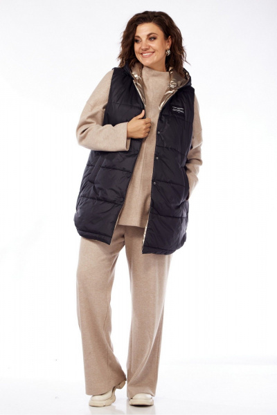 Демисезонный стеганый жилет с капюшоном и карманами Jurimex 3154 - фото 1