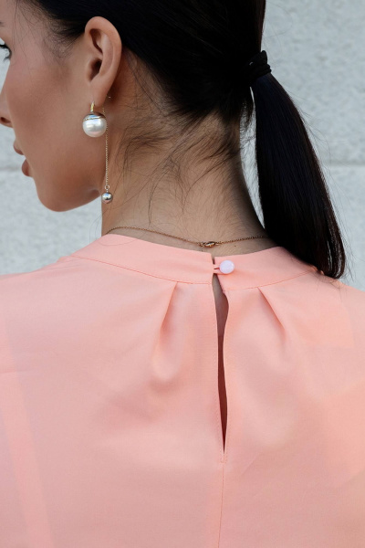 Топ без рукавов с круглым вырезом и складками на спинке LADO 8032-22 - фото 4