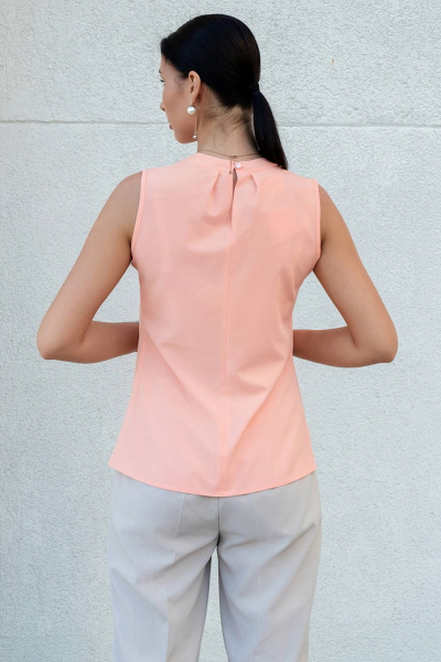 Топ без рукавов с круглым вырезом и складками на спинке LADO 8032-22 - фото 3