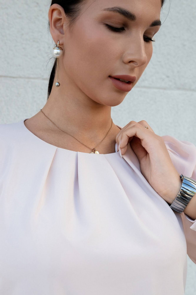 Платье полуприлегающего силуэта с длинными шифоновыми рукавами LADO 6314-22 - фото 7