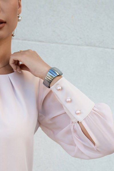 Платье полуприлегающего силуэта с длинными шифоновыми рукавами LADO 6314-22 - фото 6