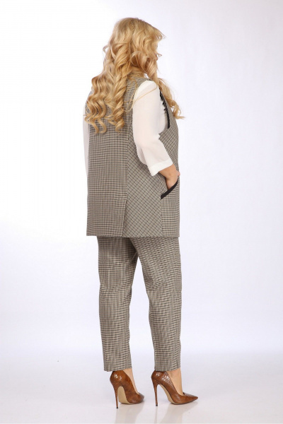 Костюм 3-ка деловой из костюмной ткани с жилеткой Jurimex 3162 - фото 10