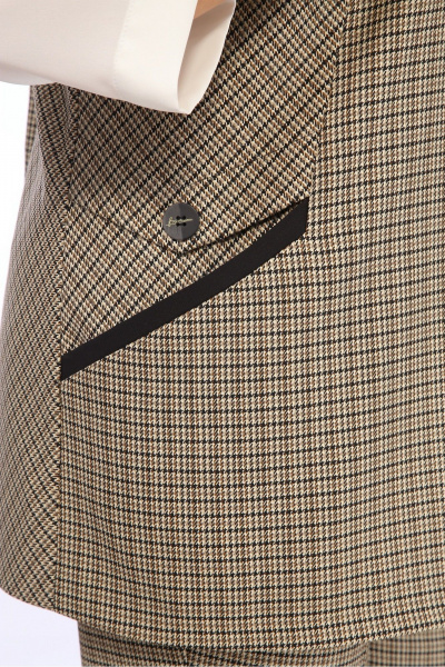 Костюм 3-ка деловой из костюмной ткани с жилеткой Jurimex 3162 - фото 7