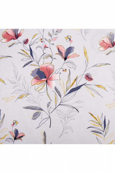 Постельный комплект из хлопка поплин, розово-серый, универсальный АРТПОСТЕЛЬ 909 парадиз - фото 4