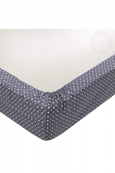 Постельное с простыней на резинке, серый, поплин, мягкий АРТПОСТЕЛЬ 932 феникс - фото 6