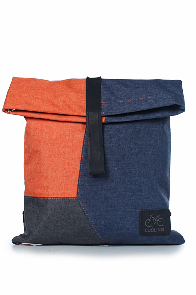 Яркий текстильный рюкзак на одно отделение Galanteya 33522.23с950к45 син.т/оранж - фото 2