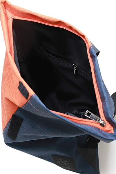 Яркий текстильный рюкзак на одно отделение Galanteya 33522.23с950к45 син.т/оранж - фото 5