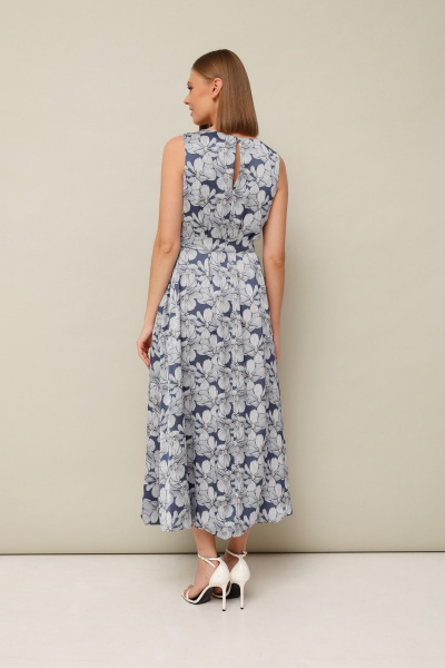 Эффектное платье баллон средняя длина с карманами и поясом PUR PUR 11-293/8 - фото 4