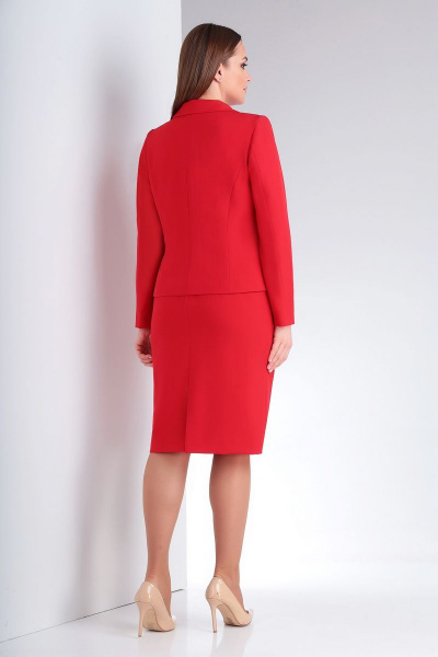 Жакет, юбка Basagor 473 красный - фото 3