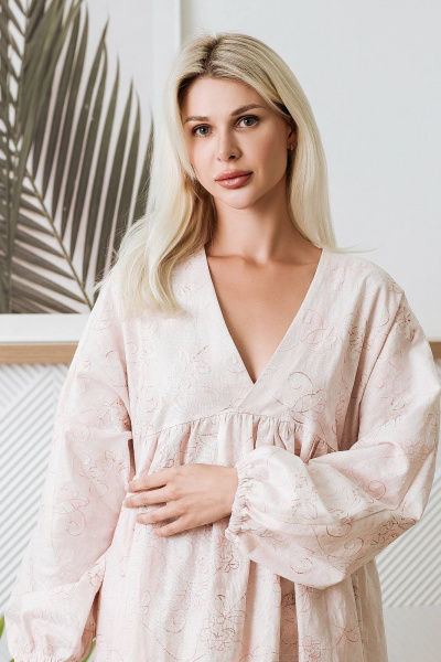 Летнее свободное платье с вырезом на запах и вышивкой BUNABOUTIQUE 2098 - фото 5