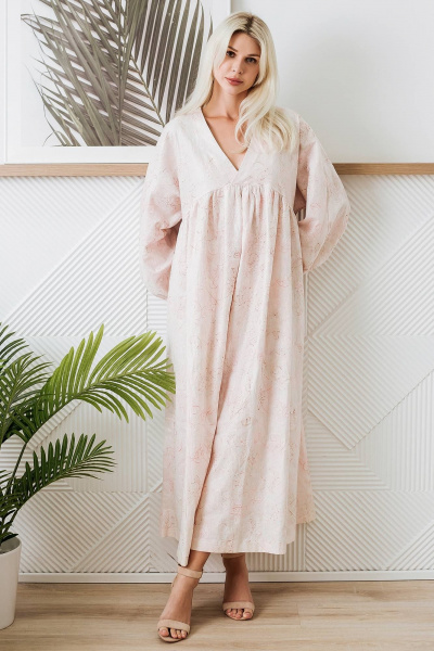 Летнее свободное платье с вырезом на запах и вышивкой BUNABOUTIQUE 2098 - фото 3