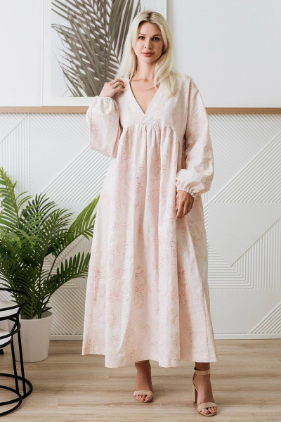 Летнее свободное платье с вырезом на запах и вышивкой BUNABOUTIQUE 2098 - фото 1