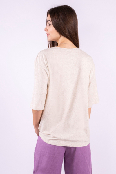 джемпер базовый в стиле на каждый день из трикотажа 8 Марта 16518-4С5080Д40-158,164 суровый - фото 4