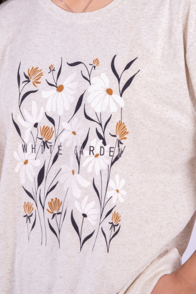 джемпер базовый в стиле на каждый день из трикотажа 8 Марта 16518-4С5080Д40-158,164 суровый - фото 2