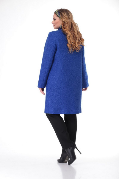 Пальто БелЭльСтиль 786 василек - фото 5