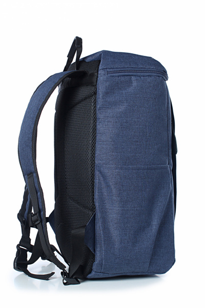 Рюкзак текстильный с накладкой и ремнями Galanteya 45023.24с679к45 синий_т. - фото 4