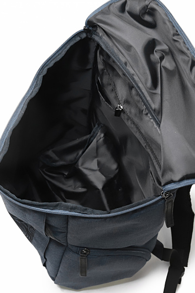 Рюкзак текстильный с накладкой и ремнями Galanteya 45023.24с679к45 синий_т. - фото 5