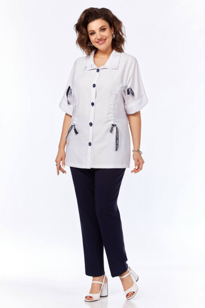 Комплект блуза и брюки приталенного силуэта в летнем стиле Matini 1.1763 - фото 8