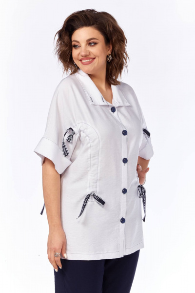 Комплект блуза и брюки приталенного силуэта в летнем стиле Matini 1.1763 - фото 3