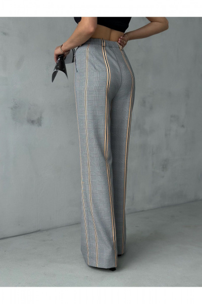 Брюки прямого кроя с поясом и боковыми карманами Dilana VIP 2069 - фото 12