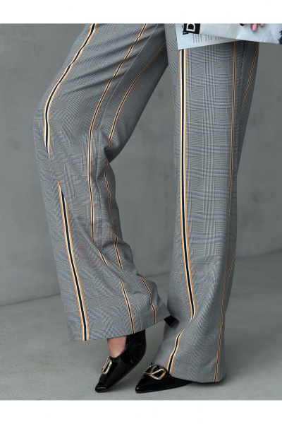 Брюки прямого кроя с поясом и боковыми карманами Dilana VIP 2069 - фото 11