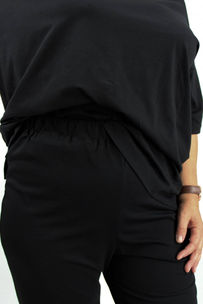 Черный комплект майки и шорт из хлопка и трикотажа Полесье С0208-23 4С0758-Д43 164 черный - фото 3