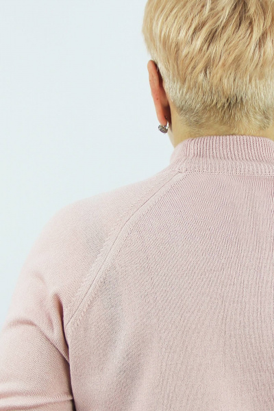 Демисезонный вязаный свитер-прямой с регланом, розовый Полесье С3316-15 5С1754-Д43 170,176 розовый_мрамор - фото 3