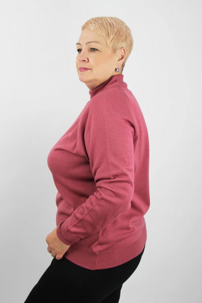 Демисезонный вязаный свитер-прямой с регланом, розовый Полесье С3316-15 5С1754-Д43 170,176 смузи - фото 2