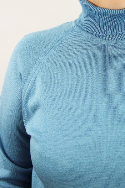 Демисезонный свитер с высоким ластичным воротником Полесье С3433-17 7С1582-Д43 158,164 атолл - фото 3