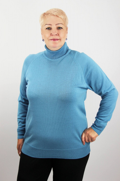 Демисезонный свитер с высоким ластичным воротником Полесье С3433-17 7С1582-Д43 158,164 атолл - фото 1