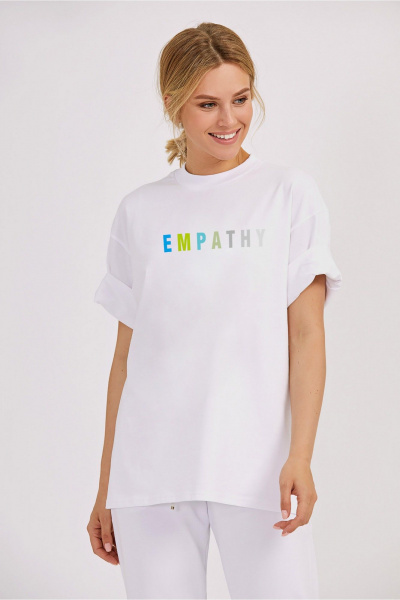 Джемпер свободный oversize с печатью KOSKA 606 - фото 1