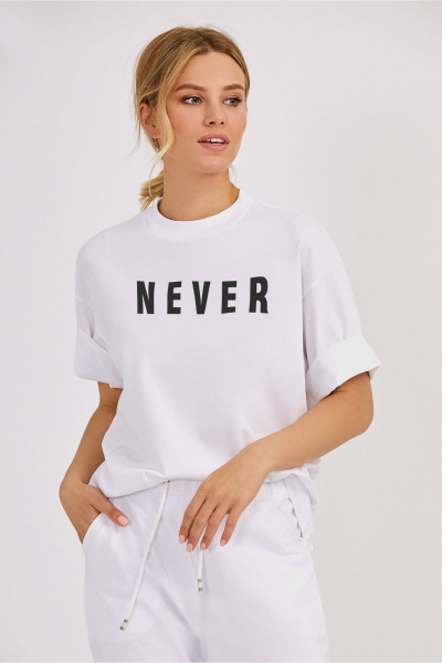 Джемпер свободный oversize с печатью KOSKA 610 - фото 1