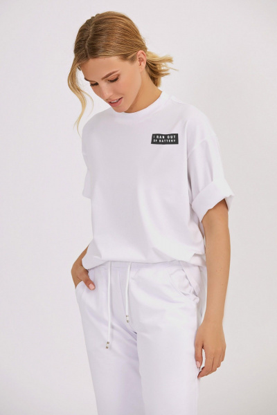 Джемпер свободный oversize с печатью KOSKA 611 - фото 1