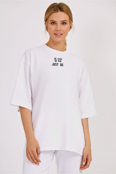 Джемпер свободный oversize с печатью KOSKA 612 - фото 1