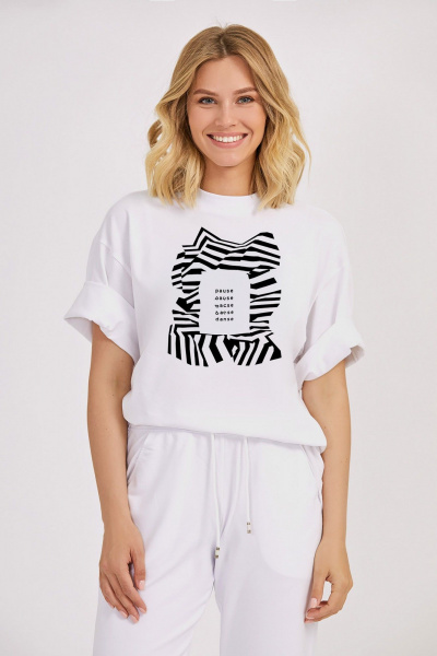 Джемпер oversize с спущенной линией плеча и кашкорсе KOSKA 623 - фото 1